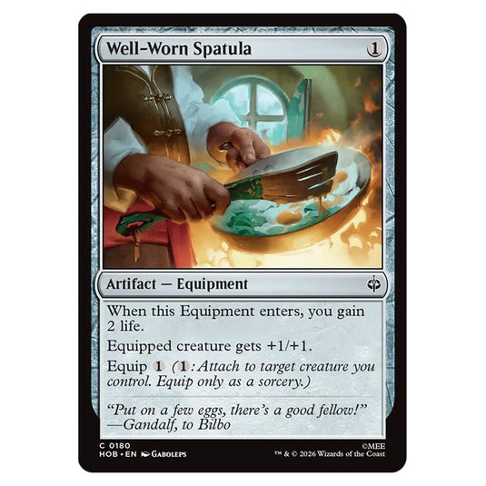 Well-Worn Spatula 0180 card from the Magic The Gathering set The Hobbit