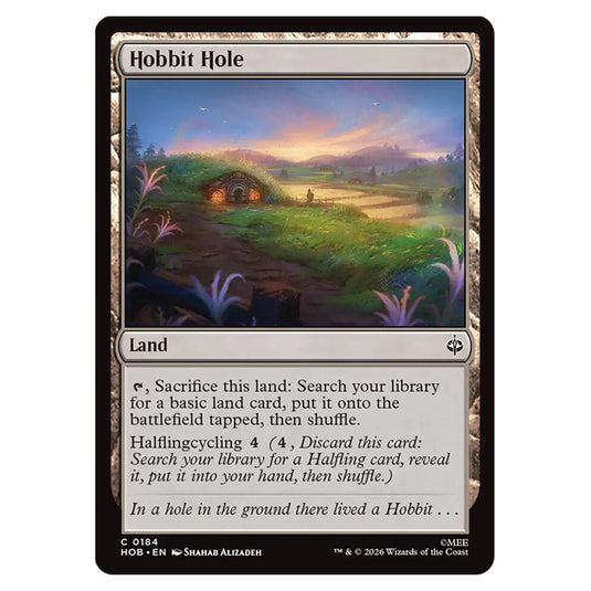 Hobbit Hole 0184 card from the Magic The Gathering set The Hobbit