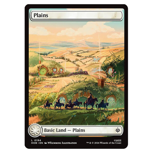Plains 0194 card from the Magic The Gathering set The Hobbit