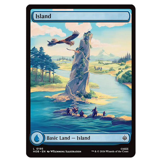 Island 0195 card from the Magic The Gathering set The Hobbit