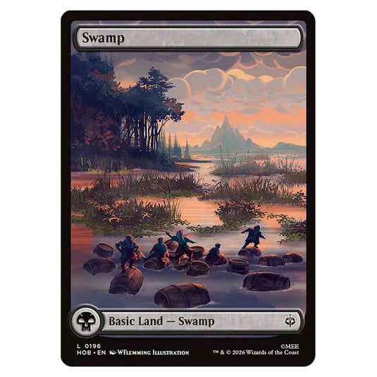 Swamp 0196 card from the Magic The Gathering set The Hobbit