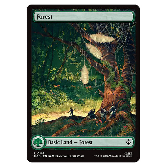 Forest 0198 card from the Magic The Gathering set The Hobbit