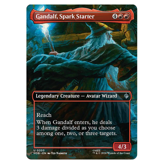 Gandalf, Spark Starter 0203 card from the Magic The Gathering set The Hobbit