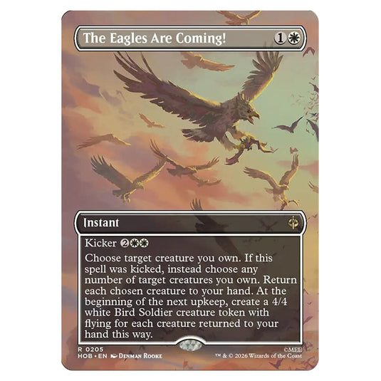 The Eagles Are Coming! 0205 card from the Magic The Gathering set The Hobbit