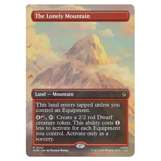 The Lonely Mountain 0207 card from the Magic The Gathering set The Hobbit