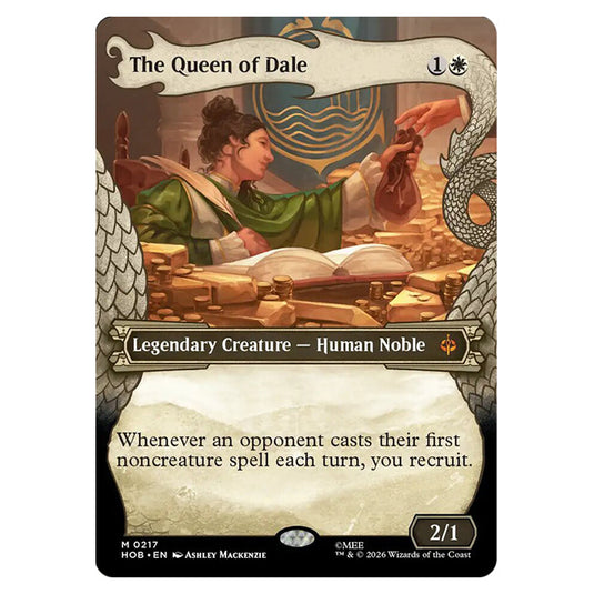 The Queen of Dale 0217 card from the Magic The Gathering set The Hobbit