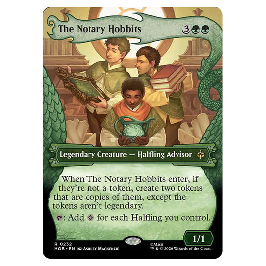 The Notary Hobbits 0232 card from the Magic The Gathering set The Hobbit