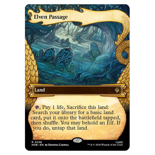 Elven Passage 0238 card from the Magic The Gathering set The Hobbit