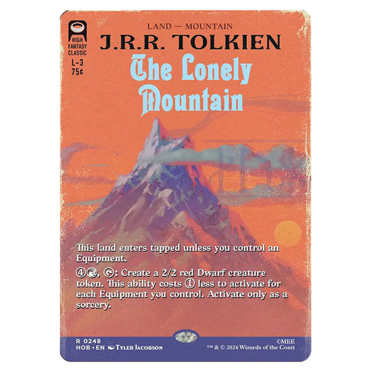 The Lonely Mountain 0248 card from the Magic The Gathering set The Hobbit