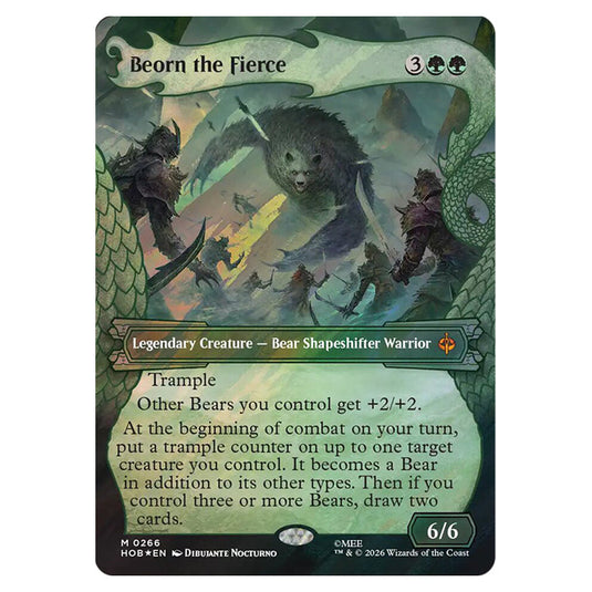 Beorn the Fierce 0266 card from the Magic The Gathering set The Hobbit