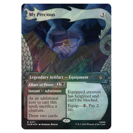 My Precious // Allure of Power 0271 card from the Magic The Gathering set The Hobbit