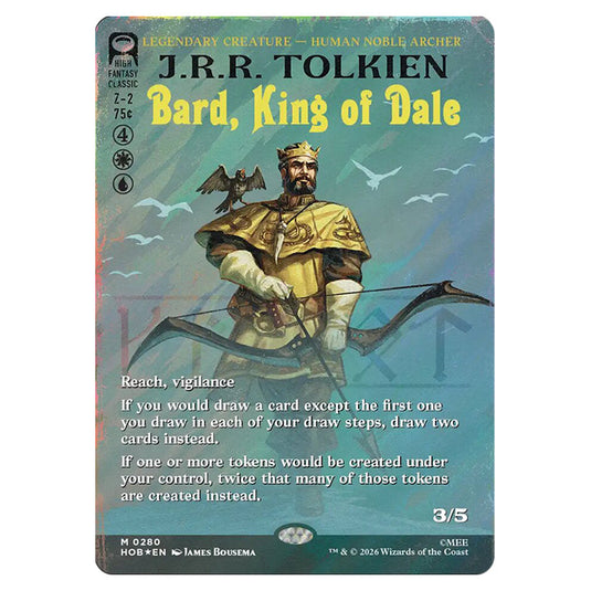 Bard, King of Dale 0280 card from the Magic The Gathering set The Hobbit