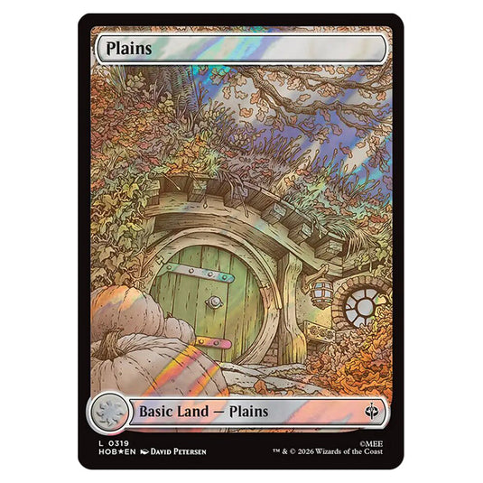 Plains 0319 card from the Magic The Gathering set The Hobbit