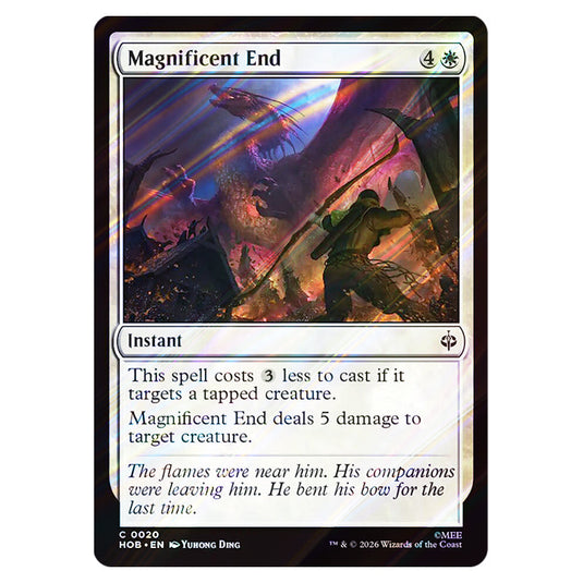 Magnificent End 0020 card from the Magic The Gathering set The Hobbit