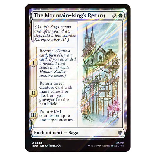 The Mountain-king's Return 0022 card from the Magic The Gathering set The Hobbit