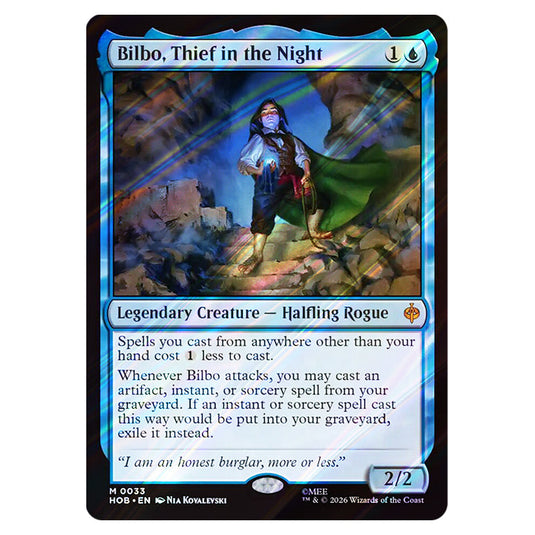 Bilbo, Thief in the Night 0033 card from the Magic The Gathering set The Hobbit
