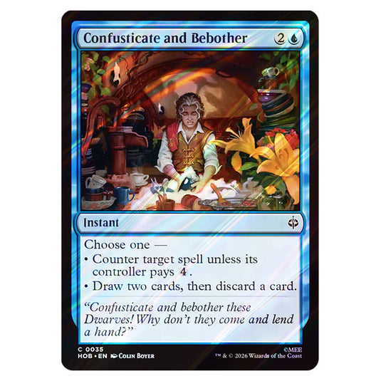 Confusticate and Bebother 0035 card from the Magic The Gathering set The Hobbit