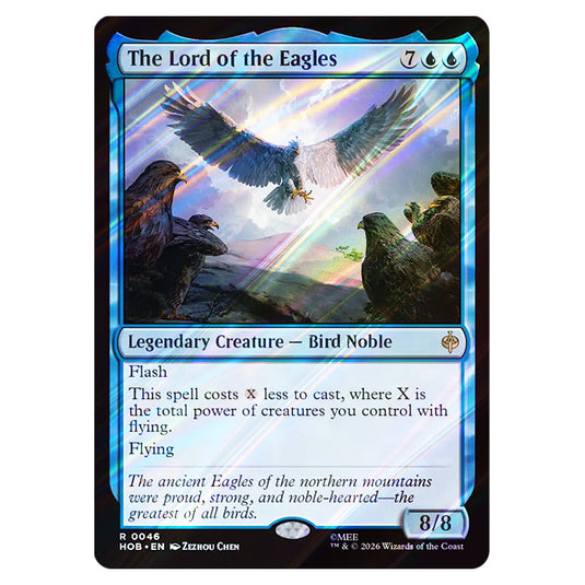 The Lord of the Eagles 0046 card from the Magic The Gathering set The Hobbit