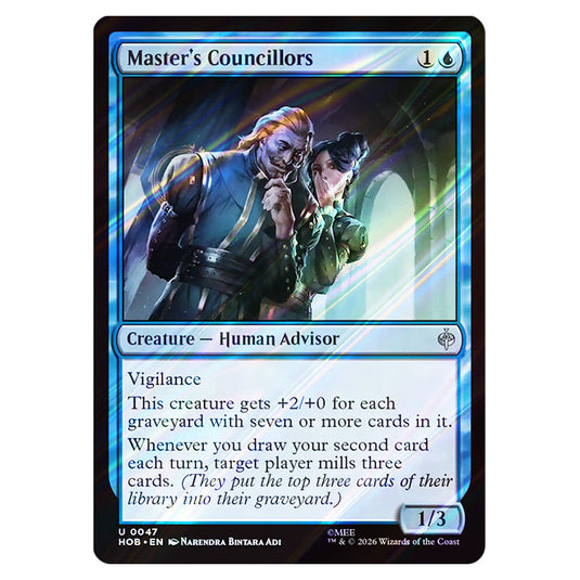 Master's Councillors 0047 card from the Magic The Gathering set The Hobbit