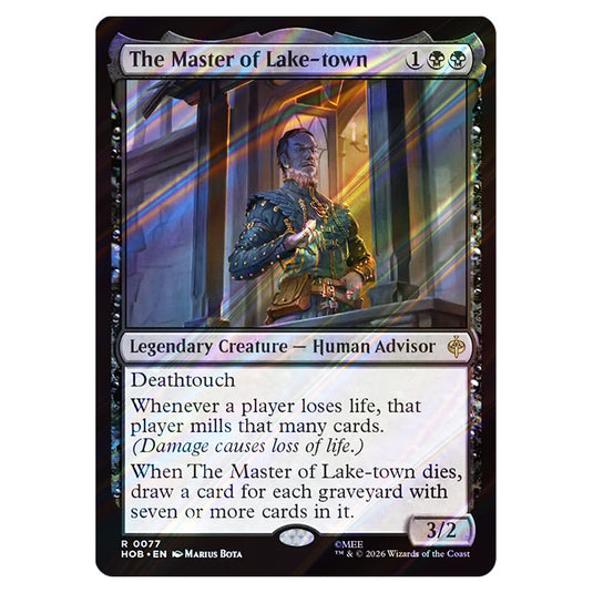 The Master of Lake-town 0077 card from the Magic The Gathering set The Hobbit
