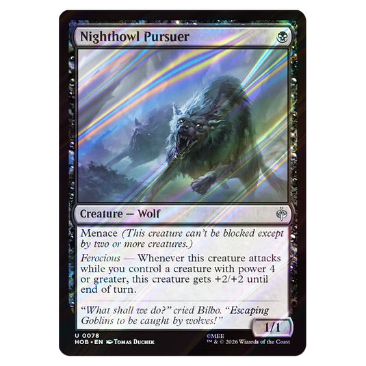 Nighthowl Pursuer 0078 card from the Magic The Gathering set The Hobbit