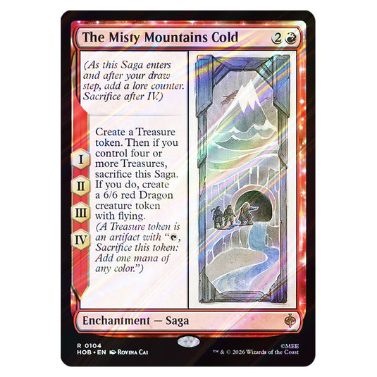 The Misty Mountains Cold 0104 card from the Magic The Gathering set The Hobbit