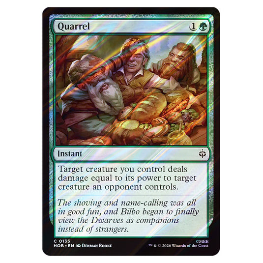 Quarrel 0135 card from the Magic The Gathering set The Hobbit