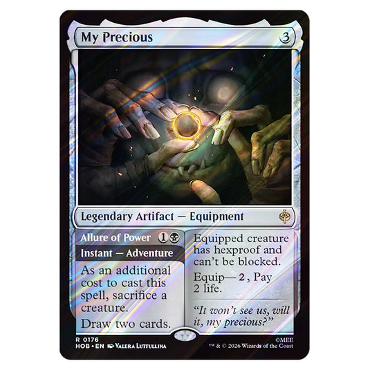 My Precious // Allure of Power 0176 card from the Magic The Gathering set The Hobbit