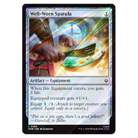Well-Worn Spatula 0180 card from the Magic The Gathering set The Hobbit