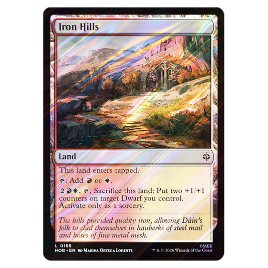 Iron Hills 0185 card from the Magic The Gathering set The Hobbit