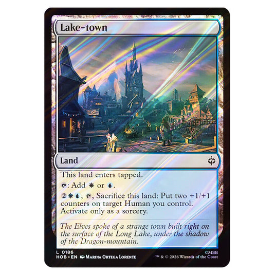 Lake-town 0186 card from the Magic The Gathering set The Hobbit
