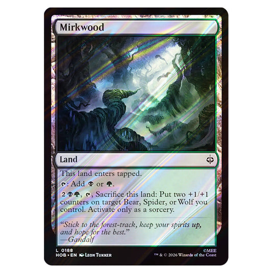 Mirkwood 0188 card from the Magic The Gathering set The Hobbit