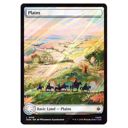 Plains 0194 card from the Magic The Gathering set The Hobbit