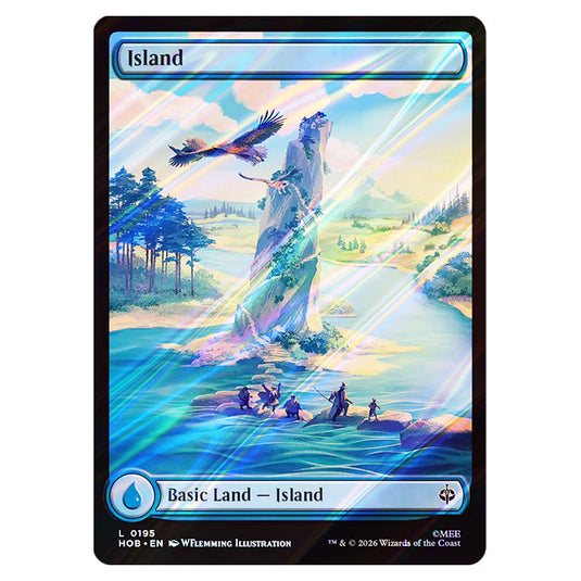 Island 0195 card from the Magic The Gathering set The Hobbit
