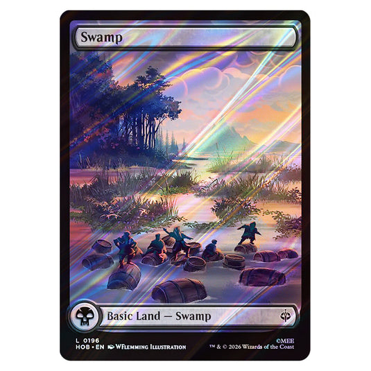 Swamp 0196 card from the Magic The Gathering set The Hobbit