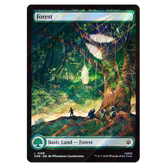 Forest 0198 card from the Magic The Gathering set The Hobbit