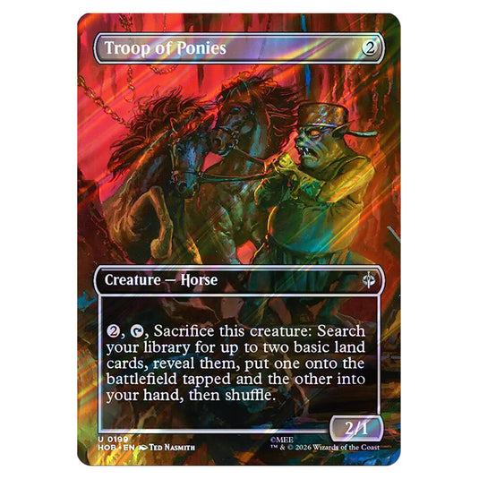 Troop of Ponies 0199 card from the Magic The Gathering set The Hobbit