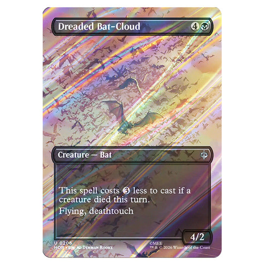 Dreaded Bat-Cloud 0206 card from the Magic The Gathering set The Hobbit