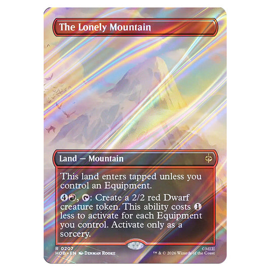 The Lonely Mountain 0207 card from the Magic The Gathering set The Hobbit