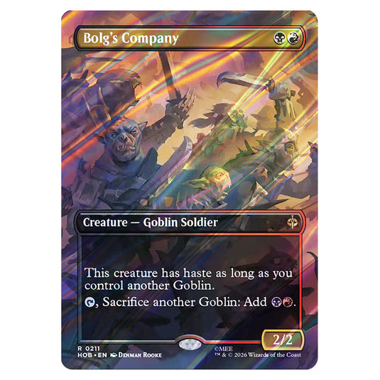 Bolg's Company 0211 card from the Magic The Gathering set The Hobbit