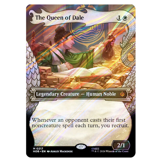 The Queen of Dale 0217 card from the Magic The Gathering set The Hobbit