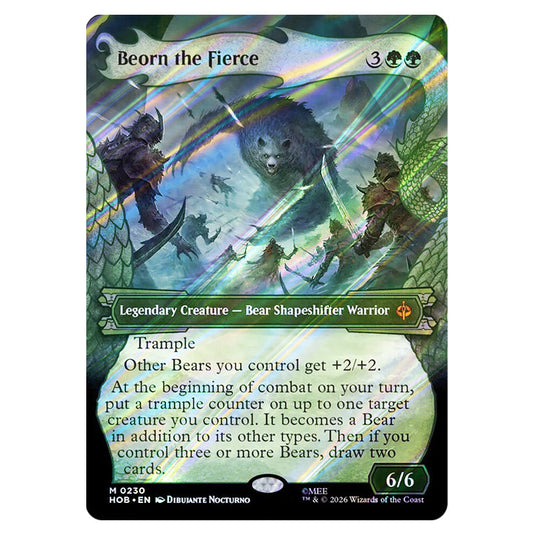 Beorn the Fierce 0230 card from the Magic The Gathering set The Hobbit