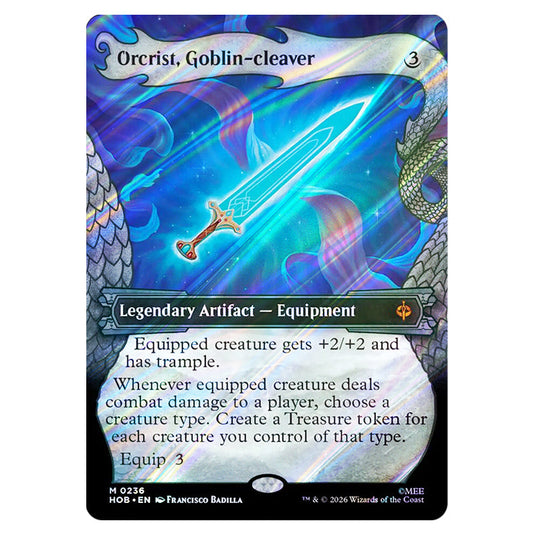 Orcrist, Goblin-cleaver 0236 card from the Magic The Gathering set The Hobbit