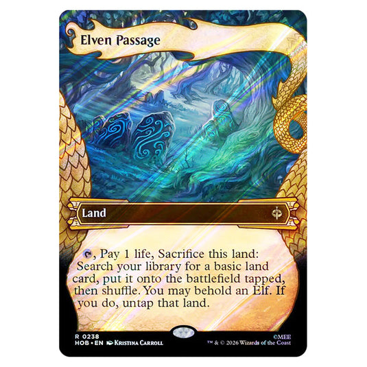 Elven Passage 0238 card from the Magic The Gathering set The Hobbit