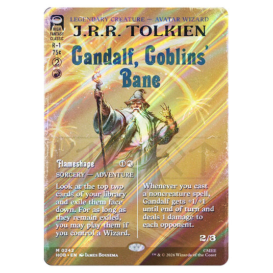 Gandalf, Goblins' Bane // Flameshape 0242 card from the Magic The Gathering set The Hobbit