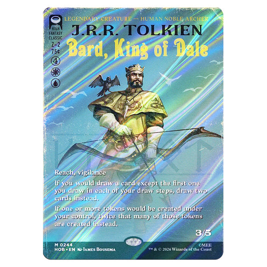 Bard, King of Dale 0244 card from the Magic The Gathering set The Hobbit