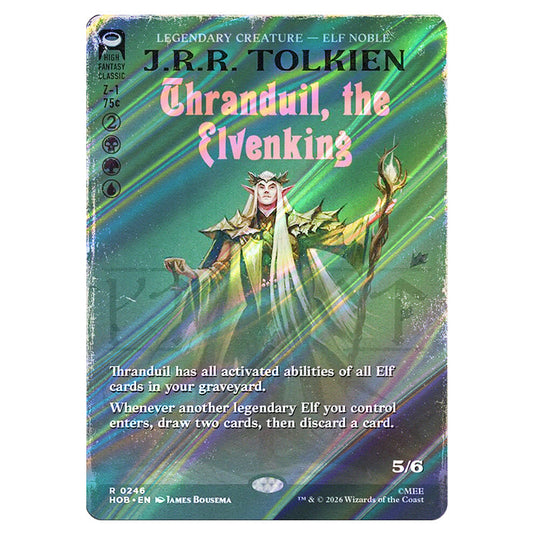 Thranduil, the Elvenking 0246 card from the Magic The Gathering set The Hobbit