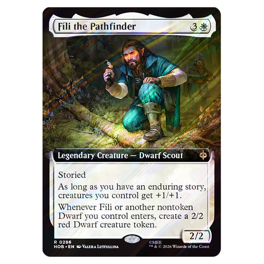 Fíli the Pathfinder 0286 card from the Magic The Gathering set The Hobbit