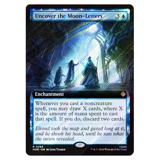 Uncover the Moon-Letters 0293 card from the Magic The Gathering set The Hobbit