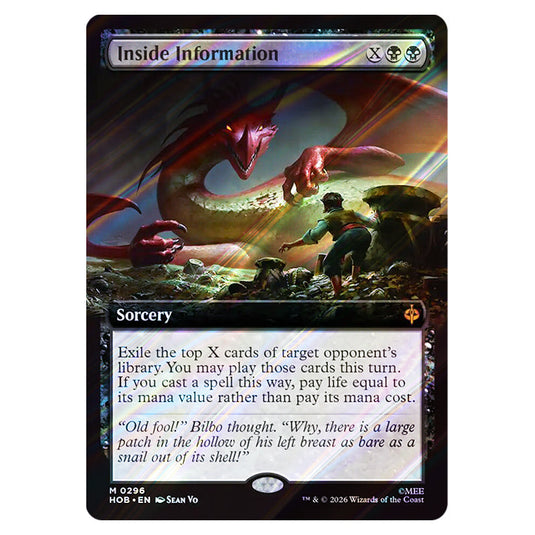 Inside Information 0296 card from the Magic The Gathering set The Hobbit
